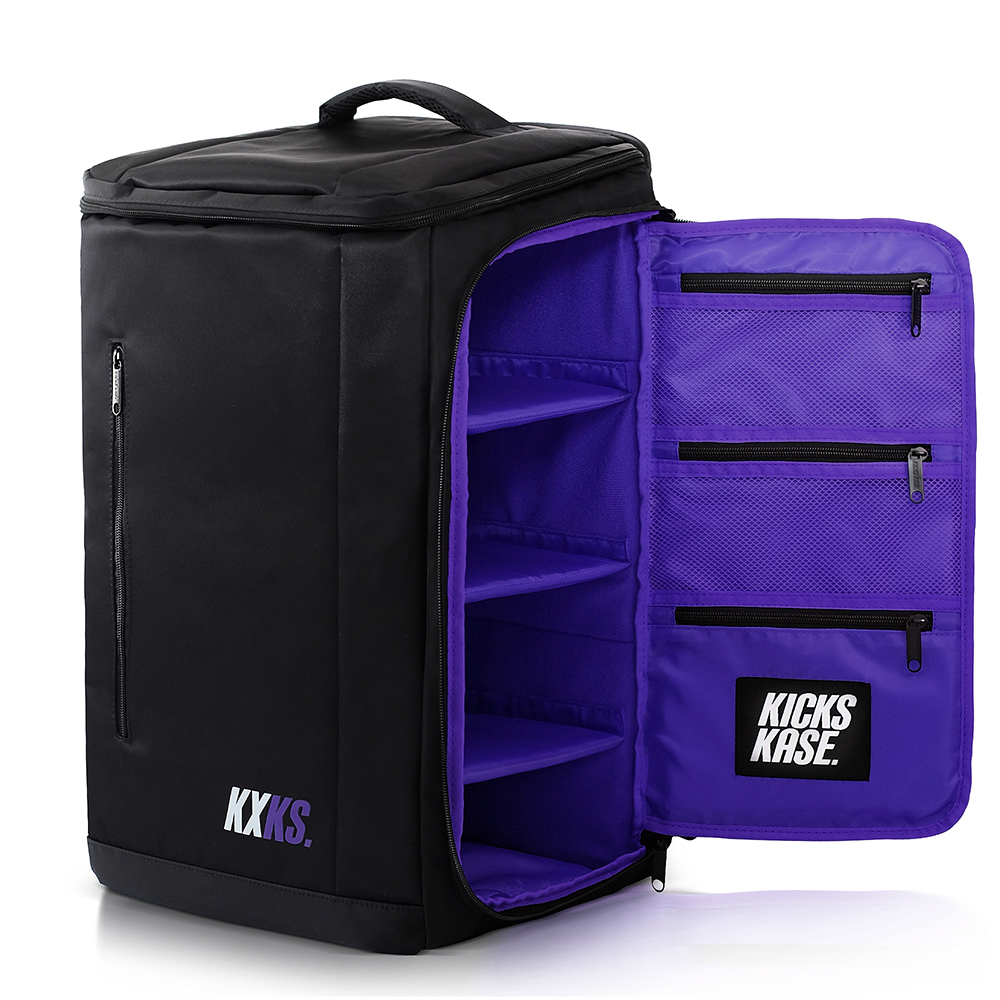 Sneaker Backpack (Black/Purple)